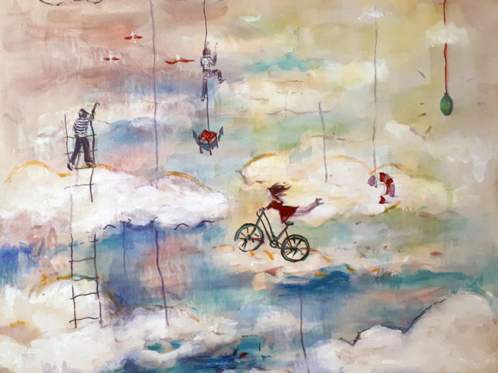 Painting titled "worthy" by Zlata Maksimovic, Original Artwork, Acrylic