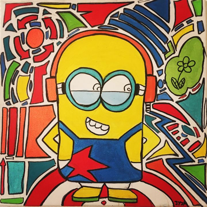 「mignon pop art.jpg」というタイトルの絵画 Jyjaによって, オリジナルのアートワーク, アクリル