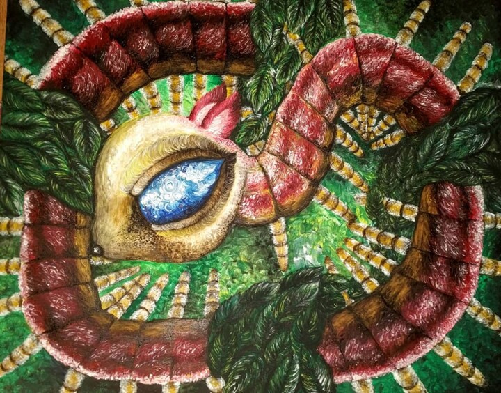 Peinture intitulée "Friend" par Lina Haas, Œuvre d'art originale, Acrylique