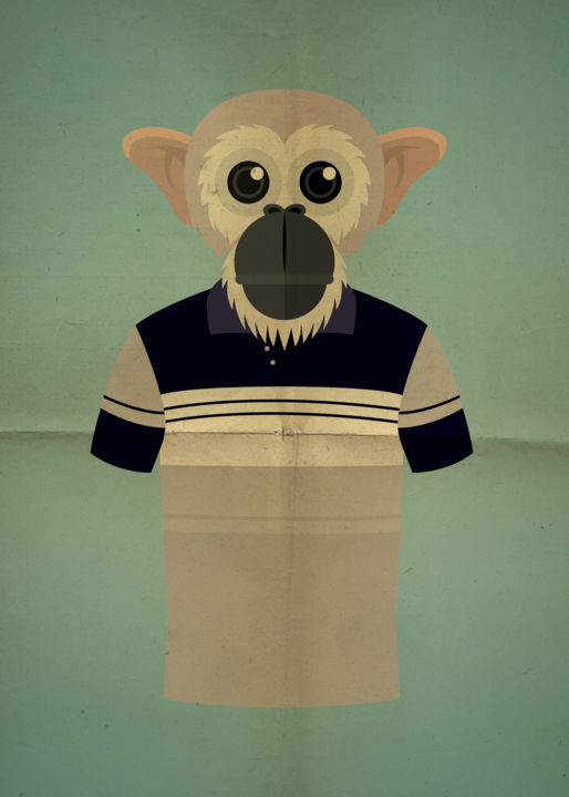 Digital Arts με τίτλο "monkey style #07" από Andrea Pisano, Αυθεντικά έργα τέχνης, 2D ψηφιακή εργασία
