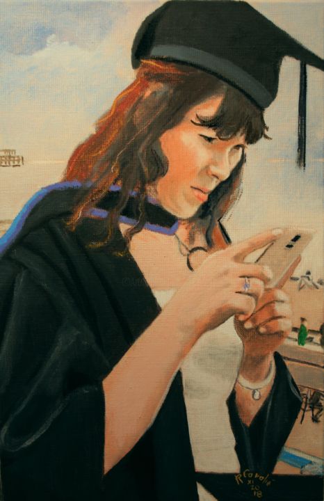 N°1068 Congratulations 3 绘画, 16.1x10.6 in