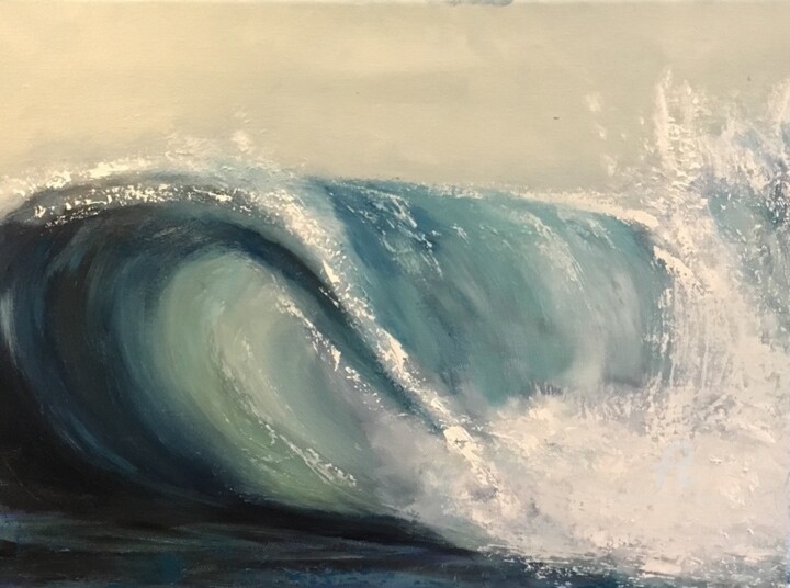 Malerei mit dem Titel "The Wave" von Daciana, Original-Kunstwerk, Öl