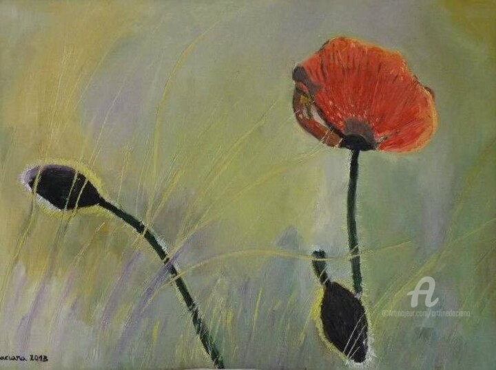Malerei mit dem Titel "Remembering" von Daciana, Original-Kunstwerk, Acryl