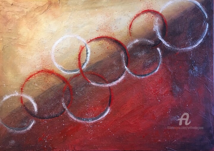 Painting titled "Le contraire" by Daciana, Original Artwork, Acrylic