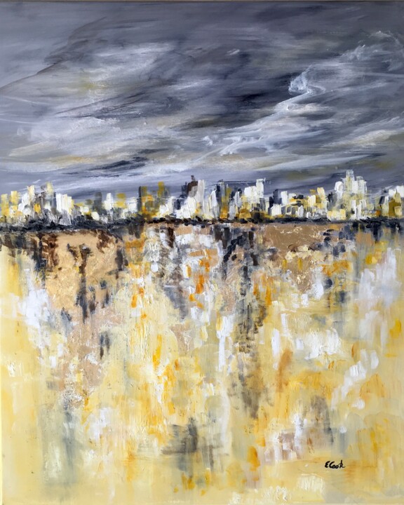 Pintura titulada "Travelling to Golde…" por Elisa Cook Benbassat Bassat, Obra de arte original, Oleo