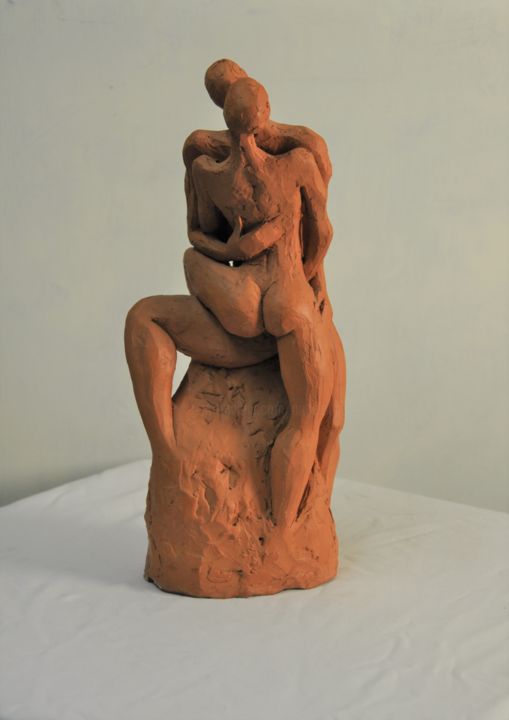 L'étreinte 雕塑, 16.7x7.1 in
