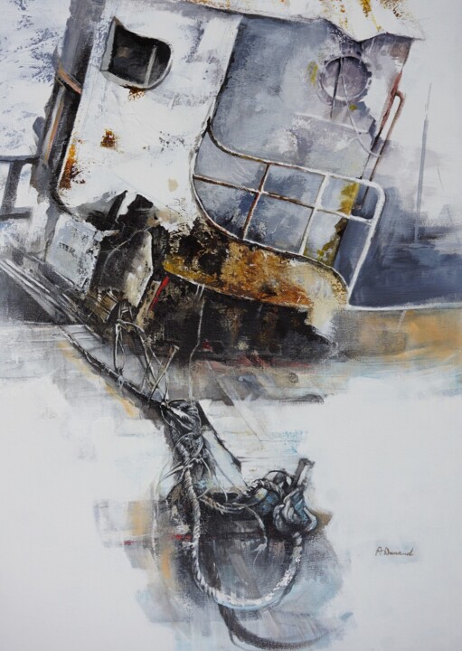 Peinture intitulée "Déchirures" par Alain Durand, Œuvre d'art originale, Acrylique