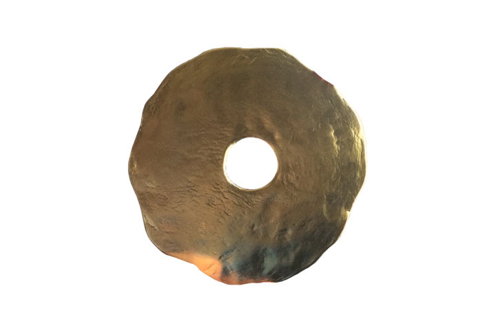 Sculptuur getiteld "Gold Money I" door Nikolay Biryukov, Origineel Kunstwerk, Metalen