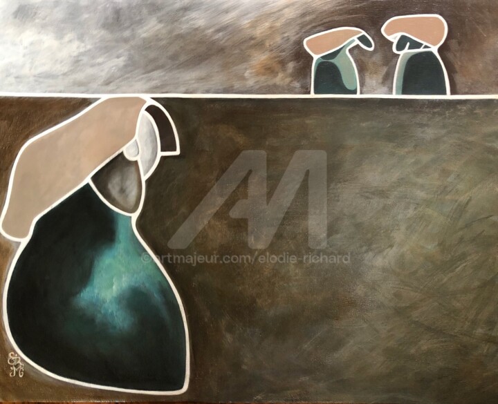 The Mothers, or, “Three Women” 绘画, 16x20 in