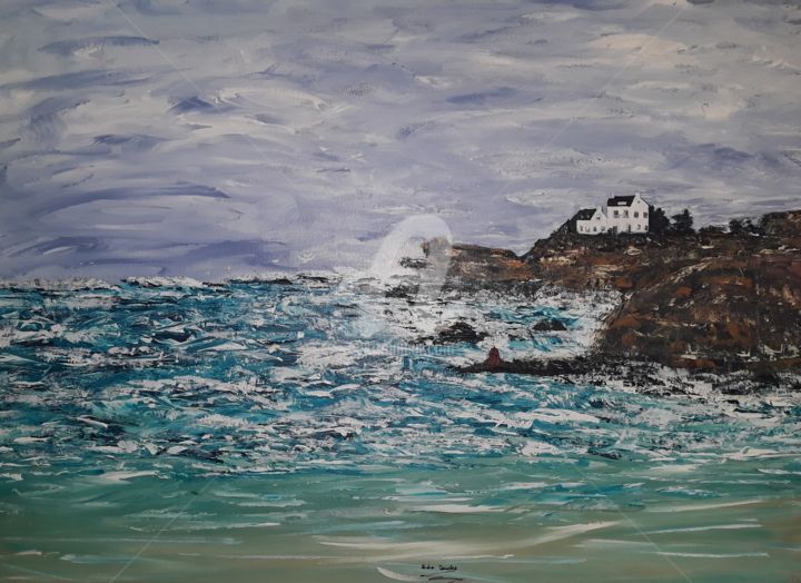 Peinture intitulée "Le pouldu - Bretagne" par Didier Duclos, Œuvre d'art originale, Acrylique