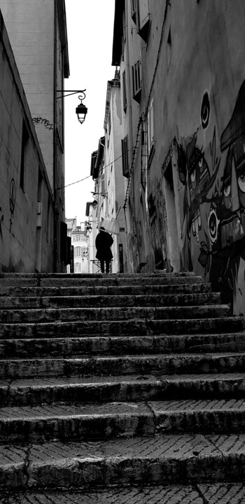 Photography titled "Il pleut sur Marsei…" by Lalie, Original Artwork