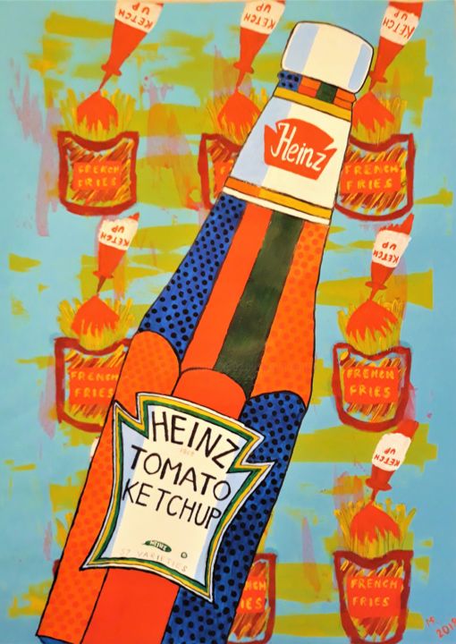 "Tomato Ketchup." 绘画, 27.6x19.7 in