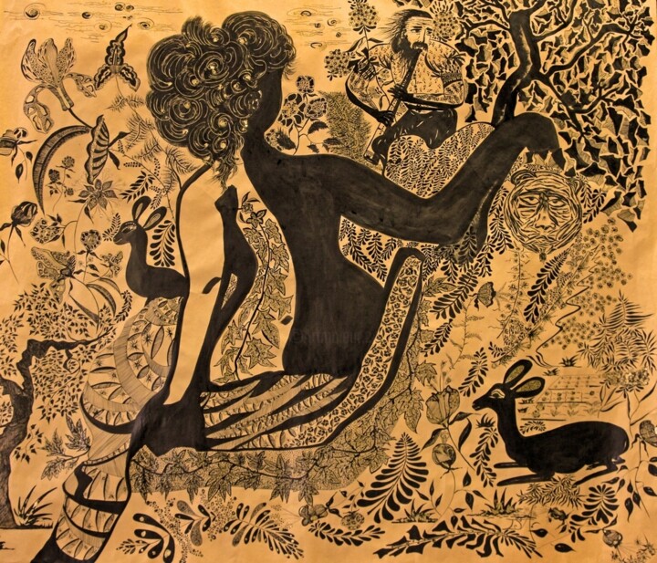 图画,  47.2x55.1 in 