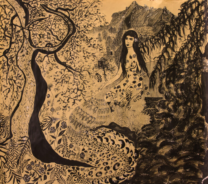 图画,  47.2x55.1 in 