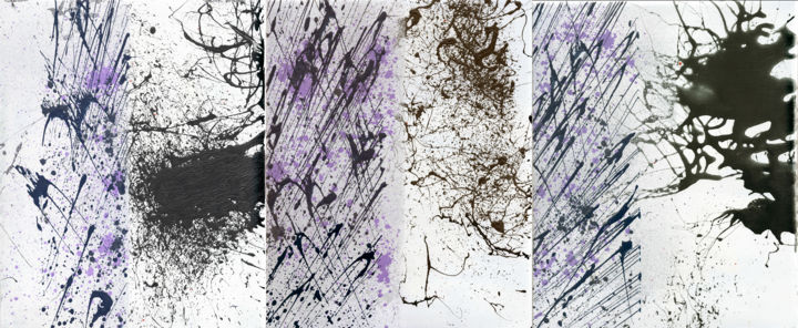 Everyday Marla Triptic A 绘画, 20x48 in