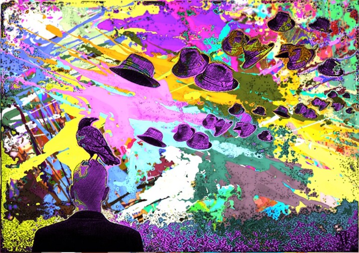 Arts numériques intitulée "L'ENVOLE" par Alain Vistosi, Œuvre d'art originale, Photo montage Monté sur artwork_cat.