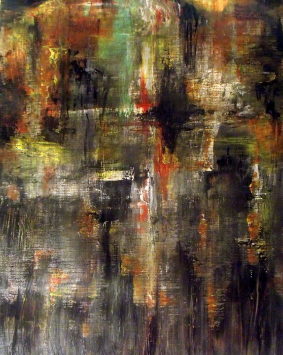 Peinture intitulée "abstract-1-shadows-…" par Marianne Charlotte Mylonas-Svikovsky (Marlo), Œuvre d'art originale, Acrylique