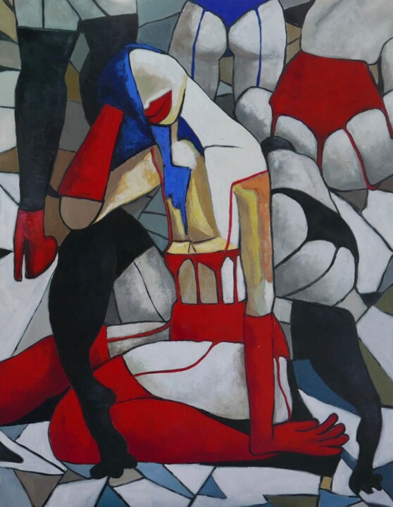 Pintura titulada "The ladies" por Ta Byrne, Obra de arte original, Oleo
