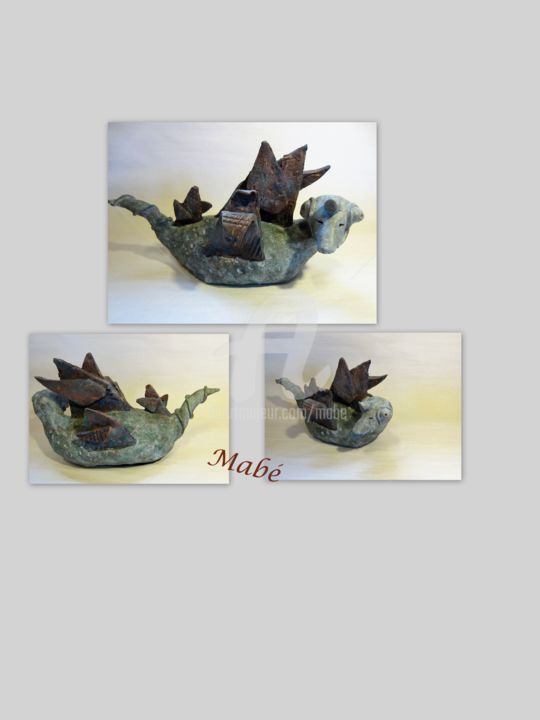 Esdragon 雕塑, 9.8x5.9 in