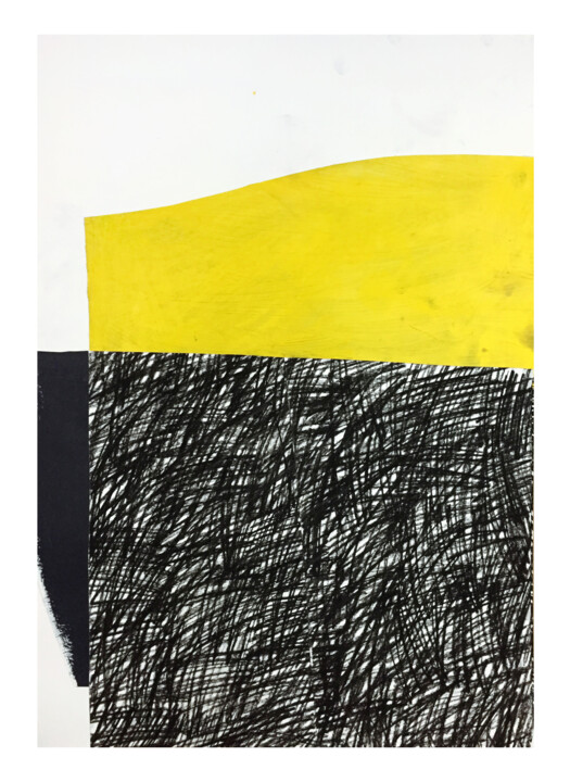 Collages intitolato "RELATIVE CALM" da Luc Pierre, Opera d'arte originale, Carta