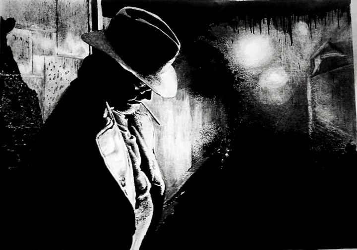 Drawing titled "deivgr.png" by Devid Gruzdev, Original Artwork, Ballpoint pen