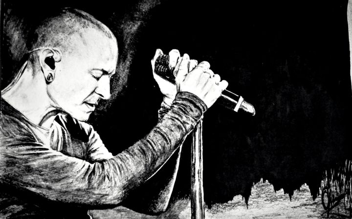 Drawing titled "deivgrch.png" by Devid Gruzdev, Original Artwork, Ballpoint pen