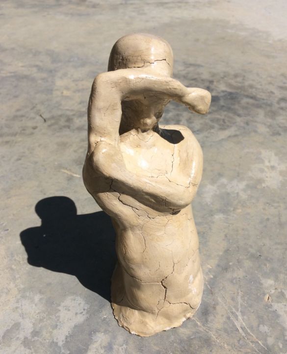 Art thérapie la peur, ma première sculpture 雕塑, 7.1x3.5 in