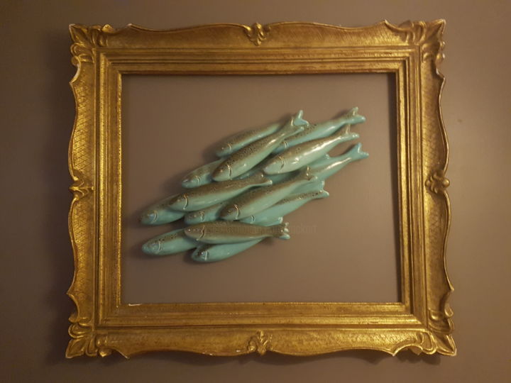 poisson-cadre 雕塑, 157.5x196.9 in