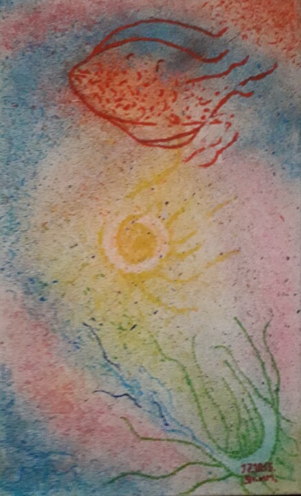 Poisson rouge 图画, 19.7x11.8 in
