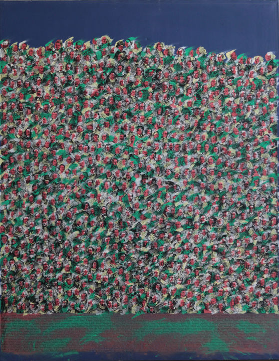 Collages titled "Famous People® #122" by Hosszu, Original Artwork, Paper