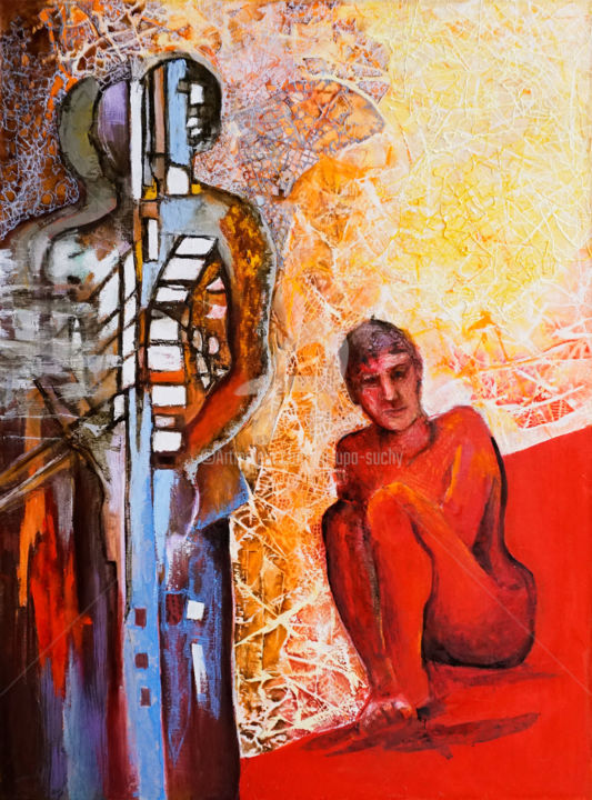 Biała czekolada 绘画, 31.5x23.6 in
