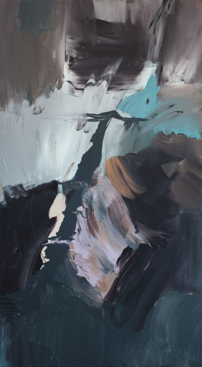 Schilderij getiteld "Hope at the end of…" door Andrii Yanovych, Origineel Kunstwerk, Acryl