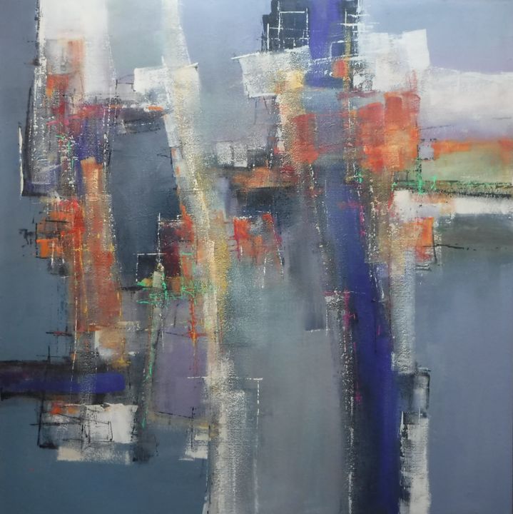Mystery tour 绘画, 47.2x47.2 in