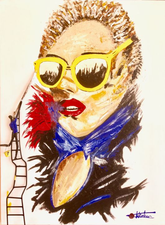 LADY G 绘画, 31.5x19.7 in