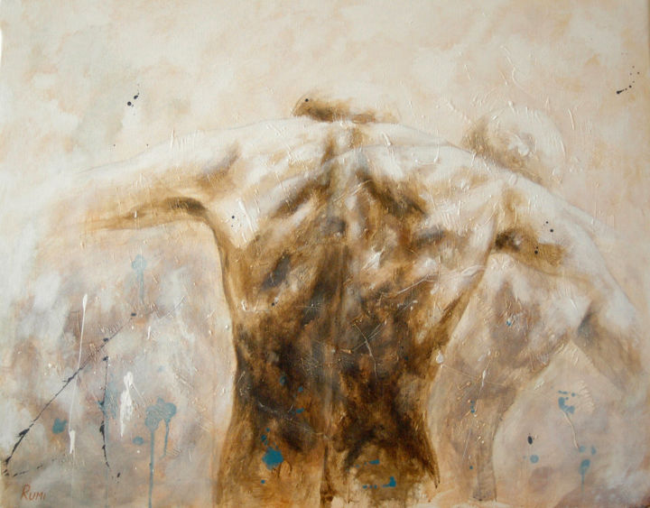 Original abstract. "Icarus - Above". Collection. 绘画, 31.5x39.4 in