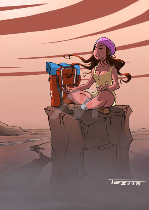 "le-long-voyage" başlıklı Resim Thierry Goulard tarafından, Orijinal sanat, Dijital Fotoğrafçılık