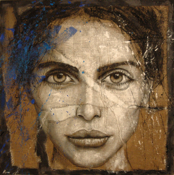 Painting titled ""Doubt". Large scal…" by Rumen Spasov, Original Artwork, Acrylic