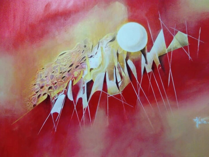 Painting titled "La danse" by Giuseppina Vella (Les couleurs de Joséphine), Original Artwork, Acrylic