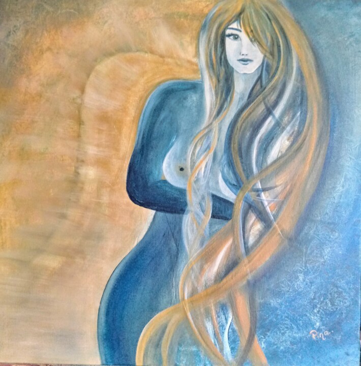 Painting titled "L'envolée" by Giuseppina Vella (Les couleurs de Joséphine), Original Artwork, Acrylic