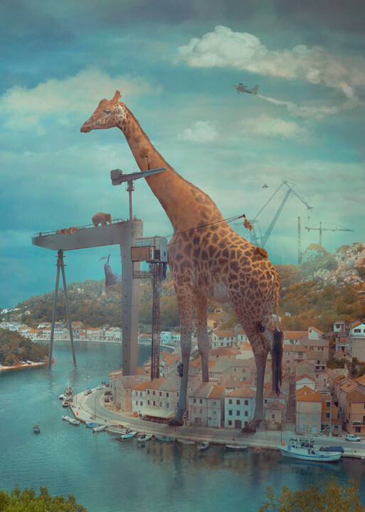 数字艺术 标题为“High and Away, 90x6…” 由Nikolina Petolas, 原创艺术品, 照片蒙太奇