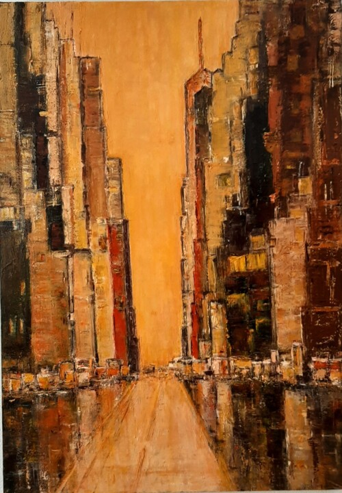 42 ème Rue 绘画, 39.4x27.6 in
