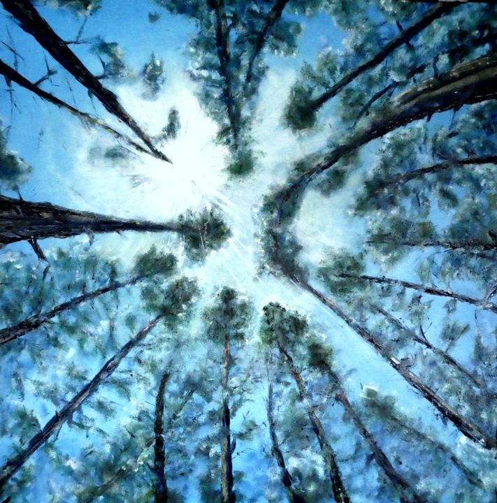 Into the blue #artistsupportpledge 绘画, 39.4x39.4 in