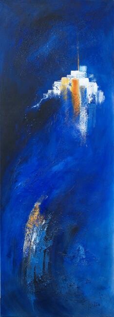 Painting titled "Kallisté" by Brigitte Tarrats (Tarrats), Original Artwork, Acrylic