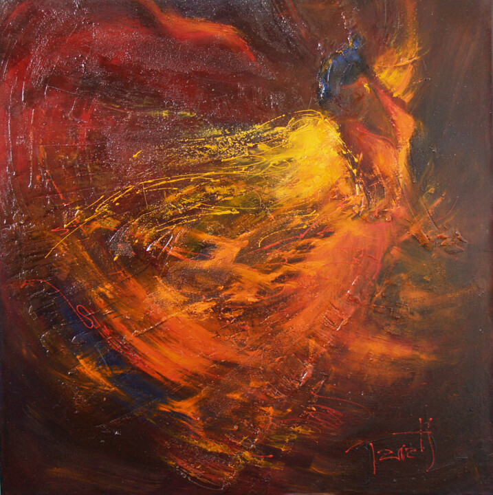 El amor brujo 绘画, 27.6x27.6 in