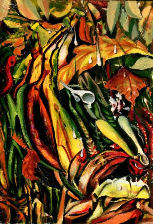 Tropics. Тропики 绘画, 7.5x5.5 in