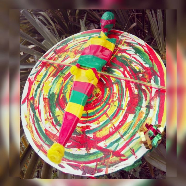 Sculpture titled "Rasta Moon" by Tima Dixel, Original Artwork