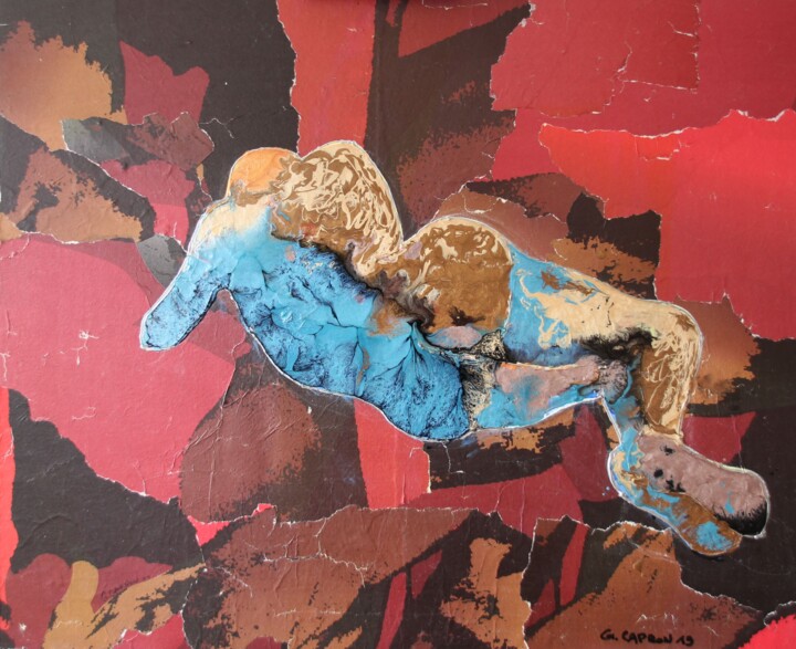 Le repos du guerrier 绘画, 19.7x24 in