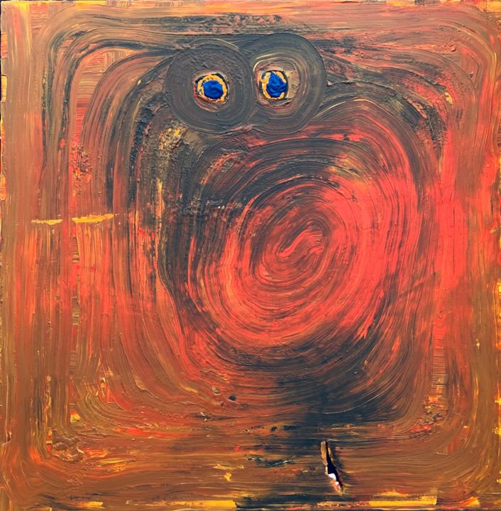 Peinture intitulée "smiling death" par Paul Yves Poumay, Œuvre d'art originale, Acrylique