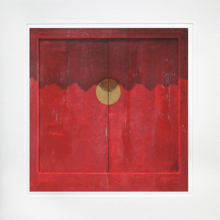 Photography titled "Red Door" by Luc Janssens, Original Artwork, Digital Photography