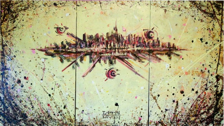 Painting titled "Theory of Everything" by Antonio Bagia, Original Artwork, Acrylic
